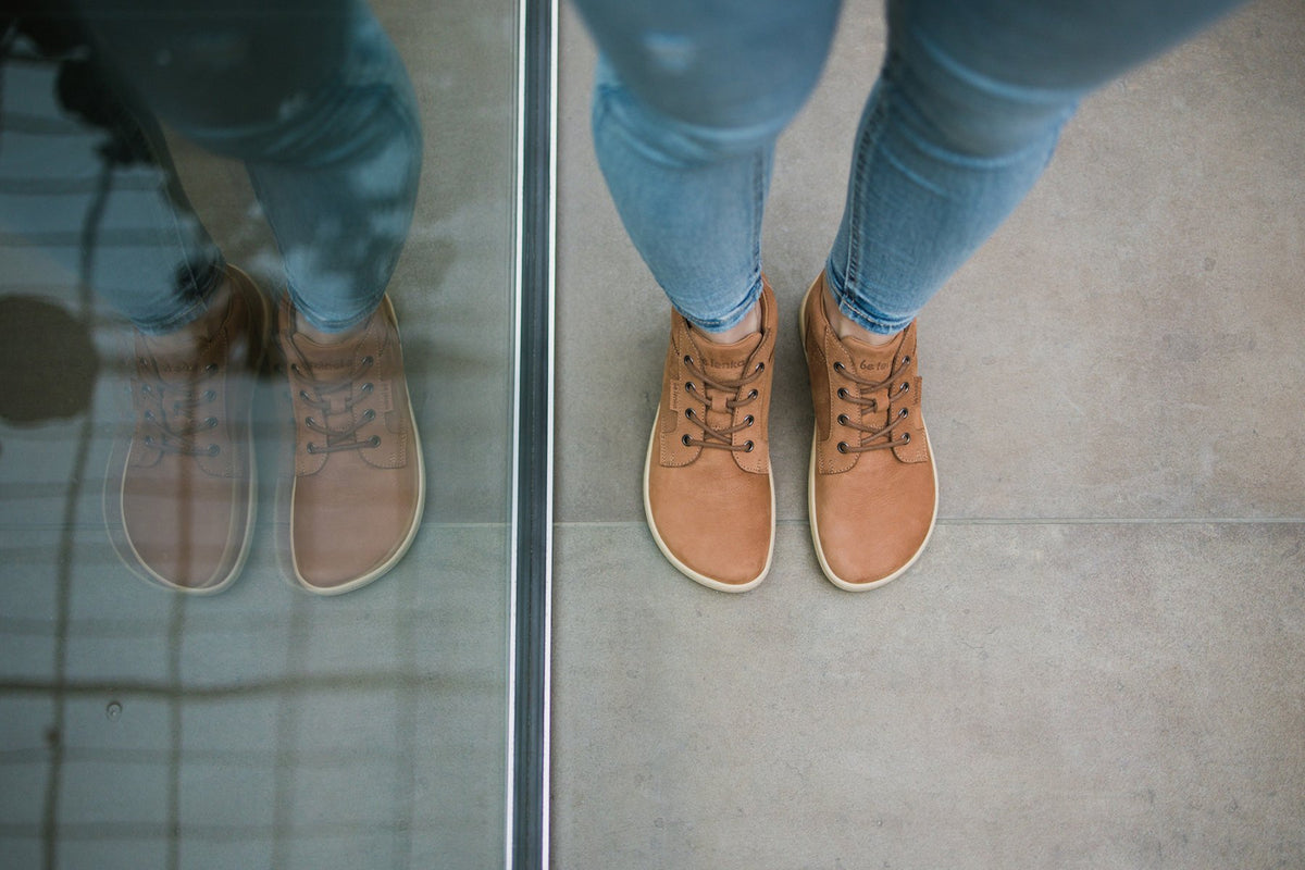 Barefoot Shoes - Be Lenka - Synergy - Cognac & Beige 5  - OzBarefoot