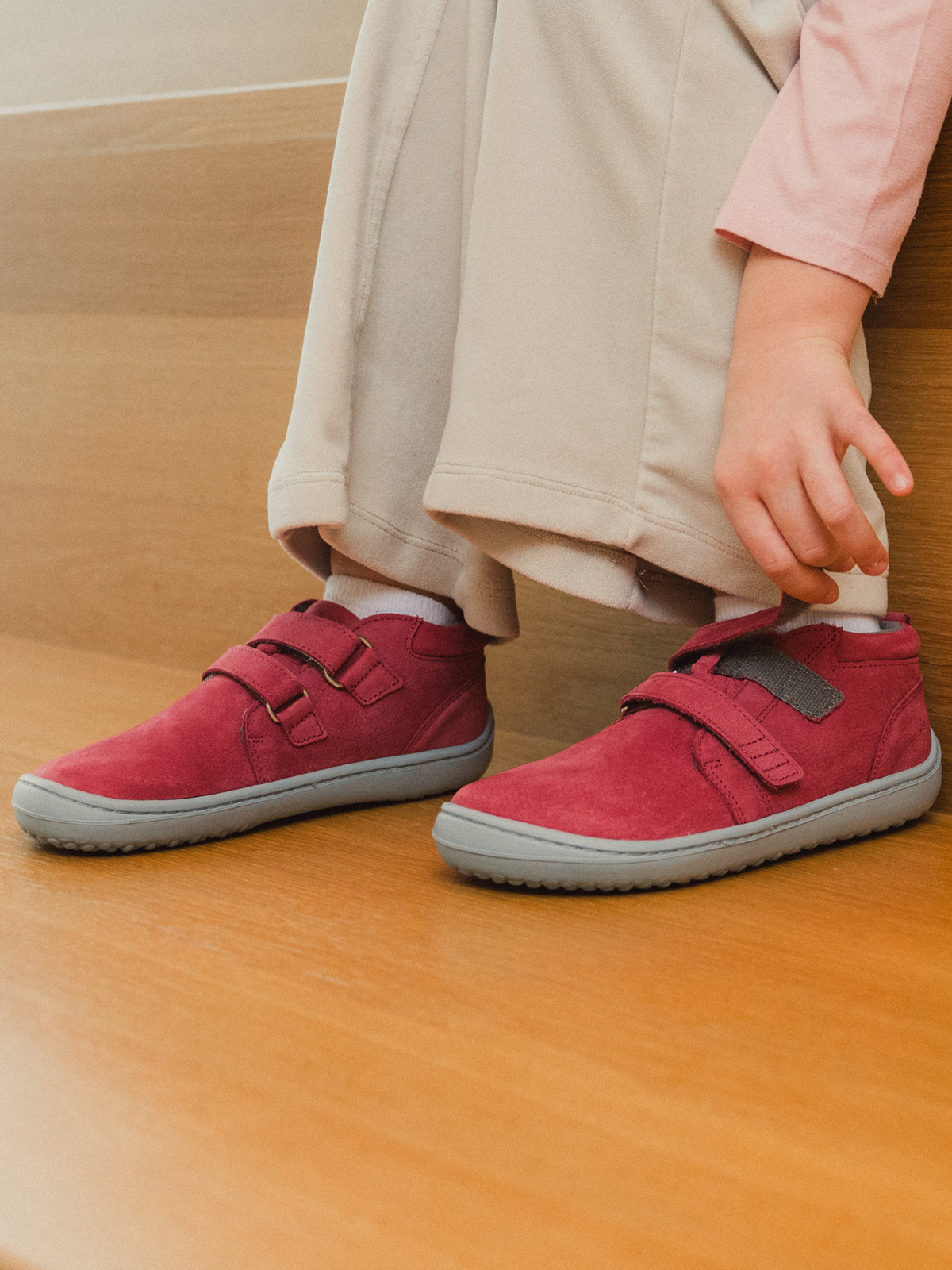 Kids barefoot Be Lenka Play - Raspberry Pink 7  - OzBarefoot