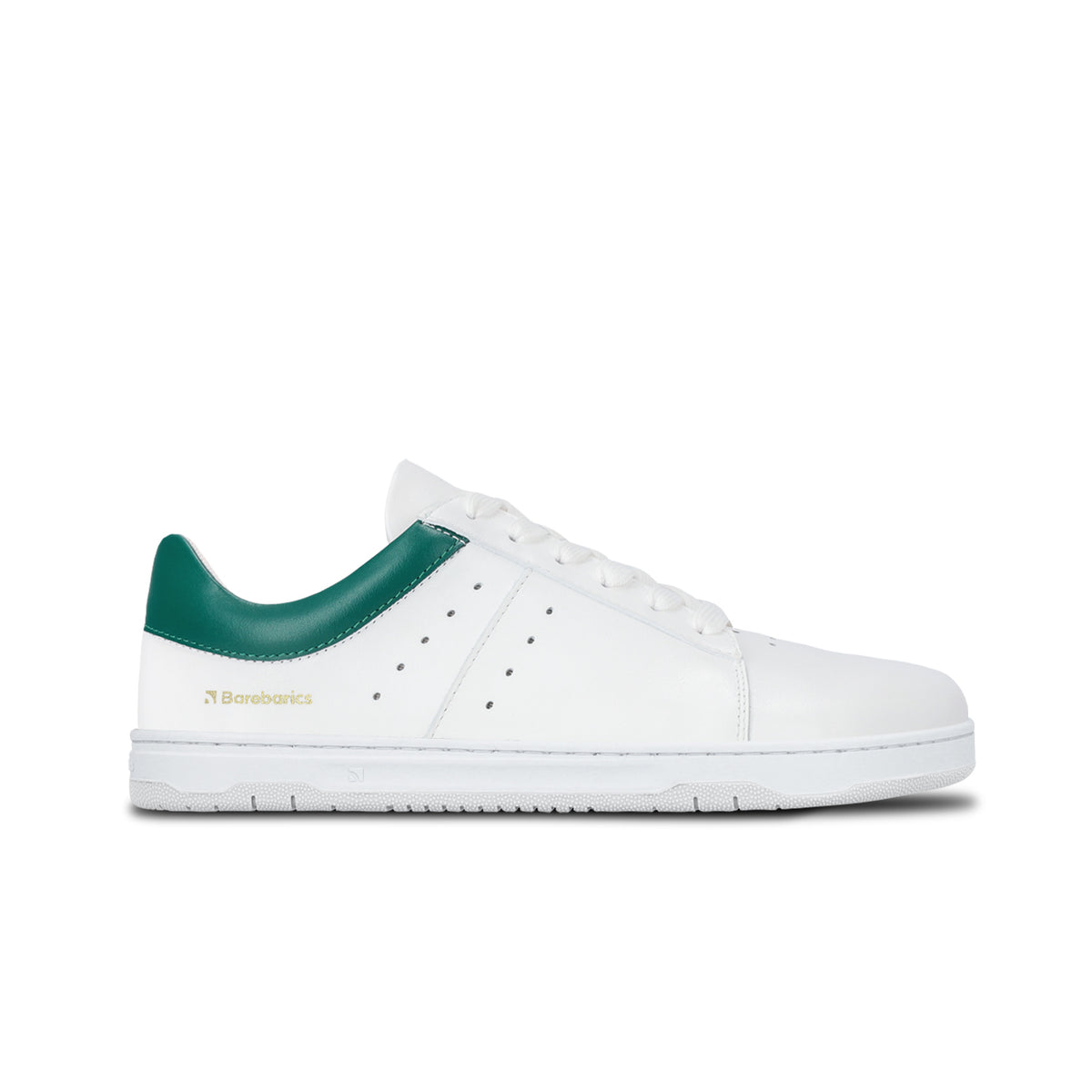 Barefoot Sneakers Barebarics Enigma - White & Dark Green 2  - OzBarefoot