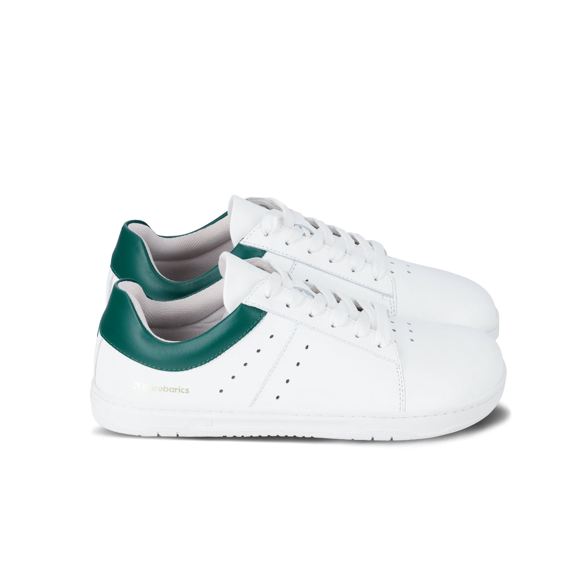 Barefoot Sneakers Barebarics Enigma - White & Dark Green 4  - OzBarefoot