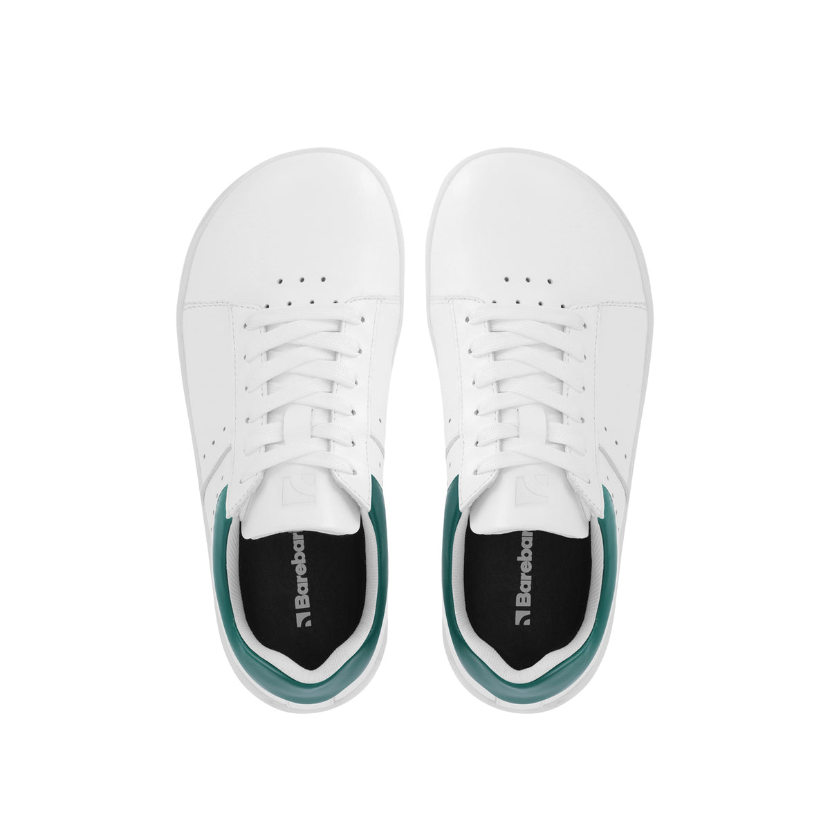 Barefoot Sneakers Barebarics Enigma - White & Dark Green 10  - OzBarefoot