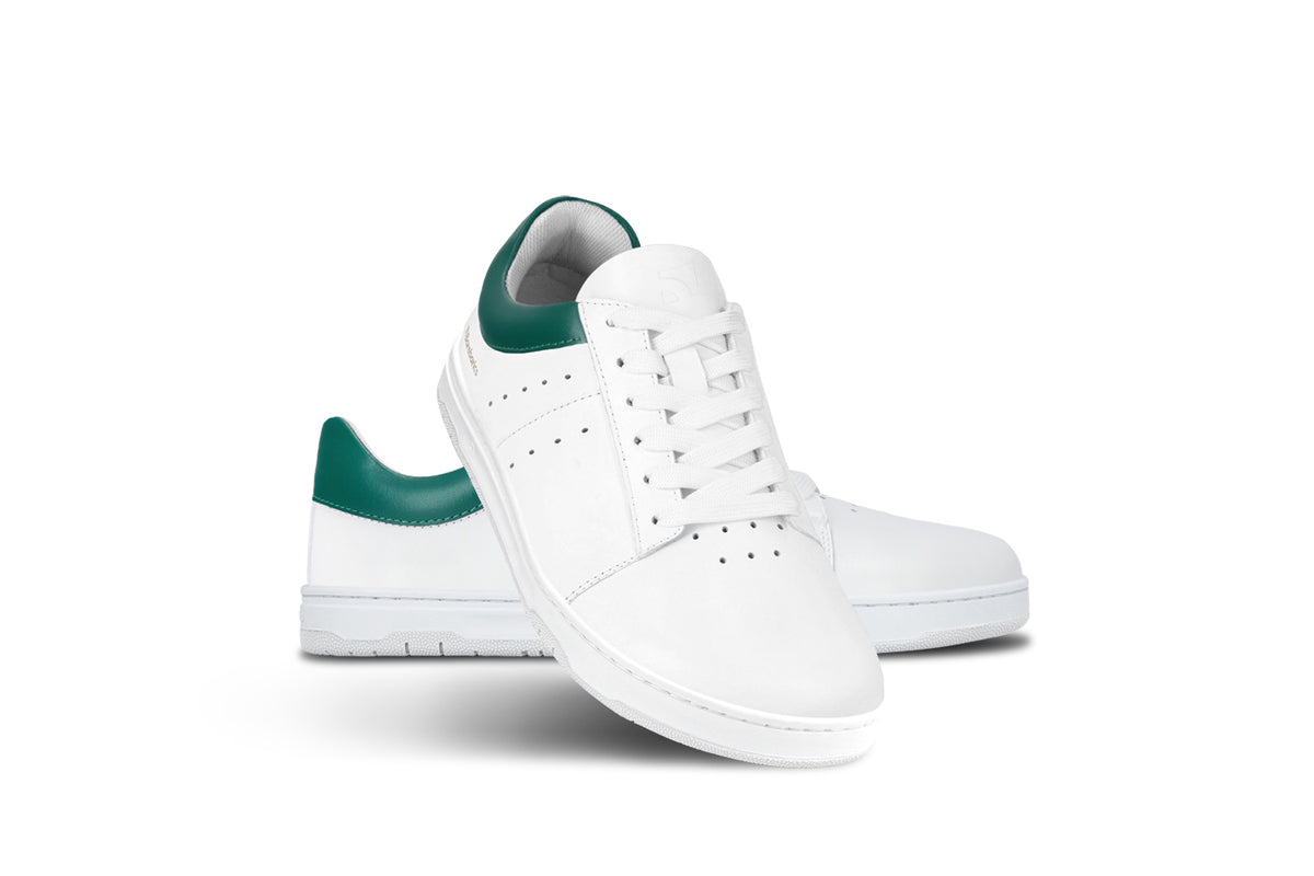 Barefoot Sneakers Barebarics Enigma - White & Dark Green 1  - OzBarefoot
