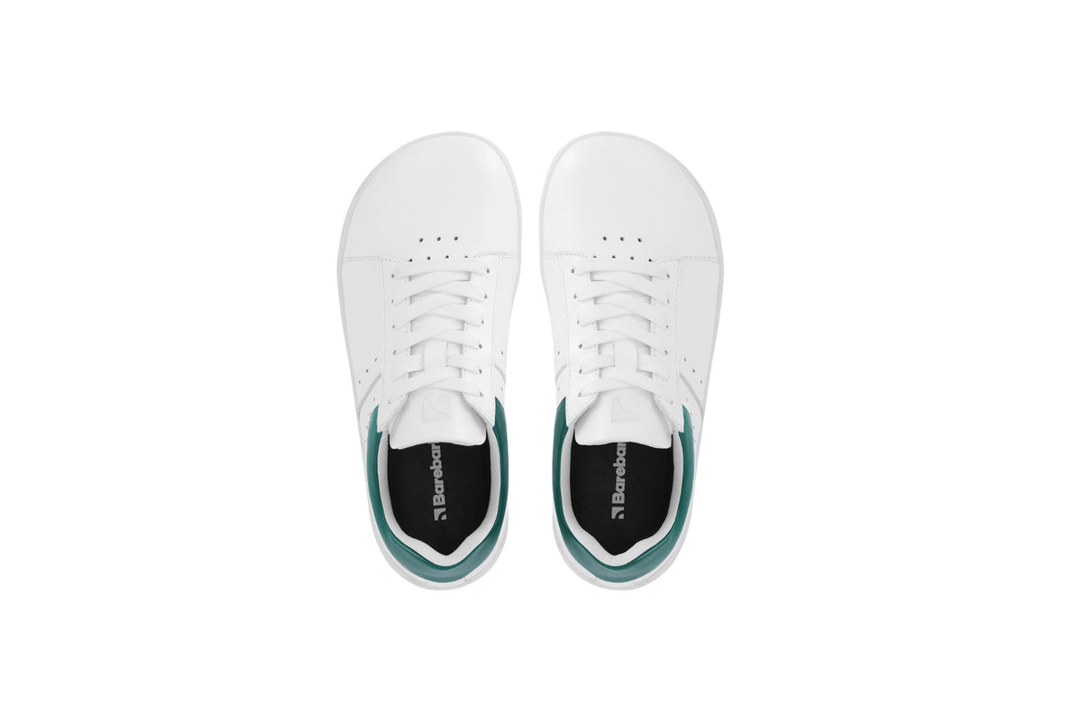 Barefoot Sneakers Barebarics Enigma - White & Dark Green 11  - OzBarefoot