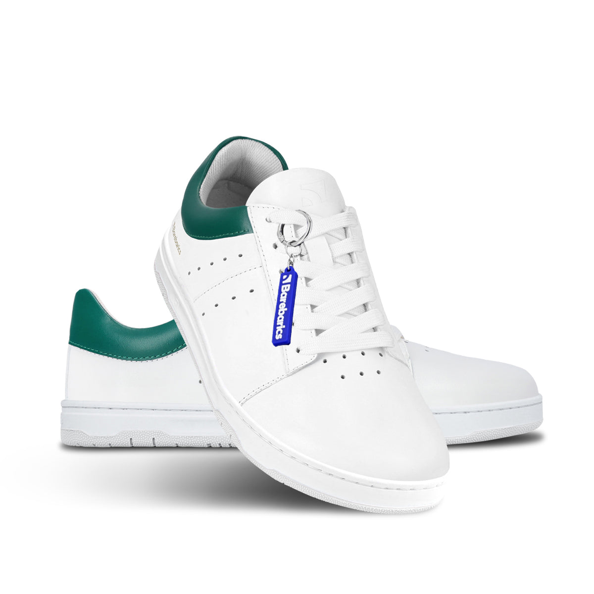 Barefoot Sneakers Barebarics Enigma - White & Dark Green 14  - OzBarefoot
