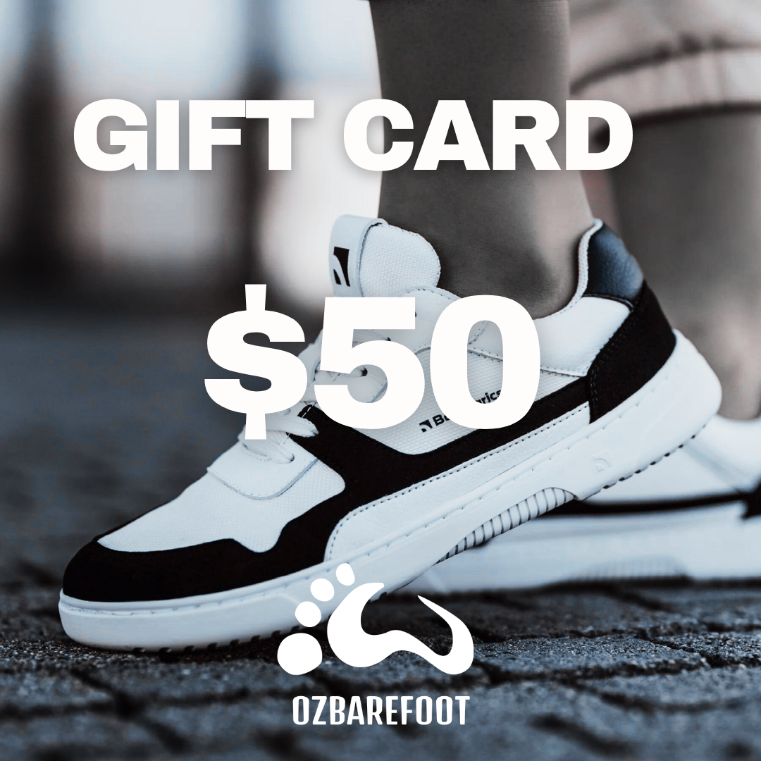 OzBarefoot $50 Gift Card for Barefoot Shoes 1  - OzBarefoot