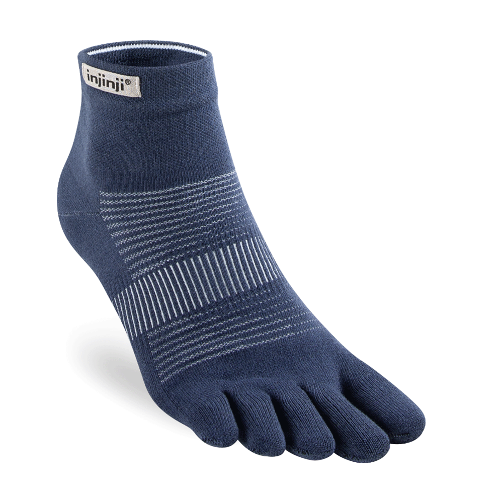 Injinji Socks RUN Lightweight Mini-Crew 3 OzBarefoot Australia