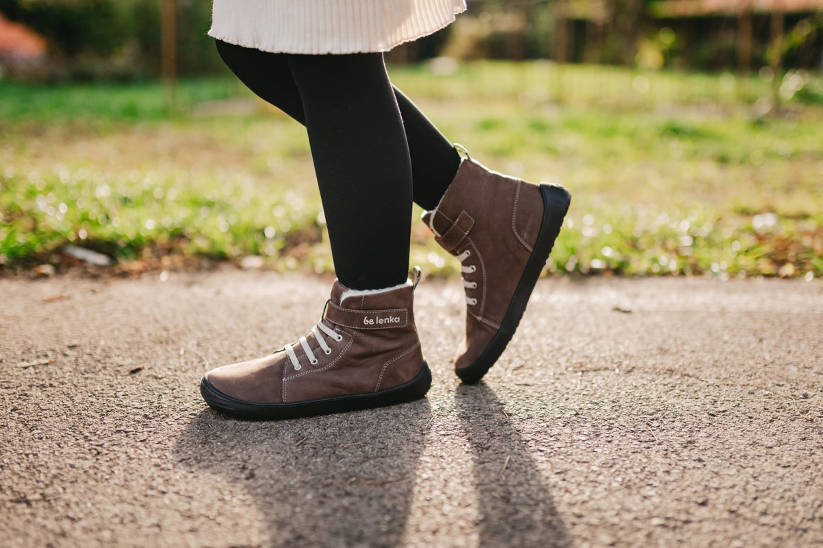 Winter Kids Barefoot Be Lenka Winter Kids - Chocolate 5  - OzBarefoot