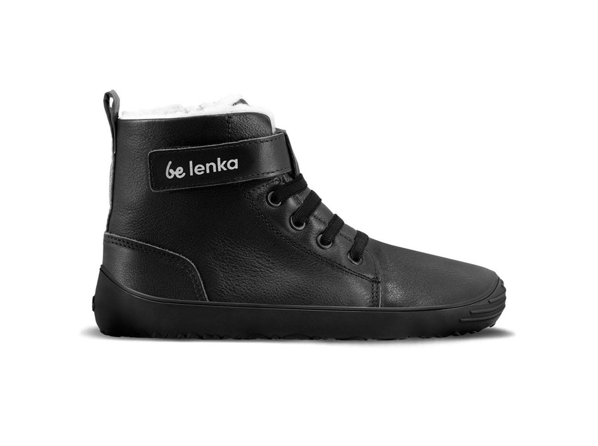 Winter Kids Barefoot Be Lenka Winter Kids - All Black 1  - OzBarefoot