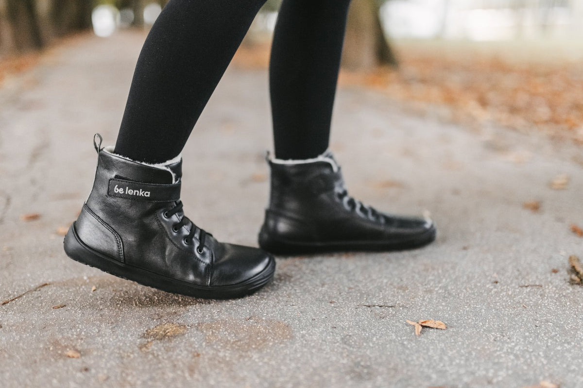 Winter Kids Barefoot Be Lenka Winter Kids - All Black 3  - OzBarefoot