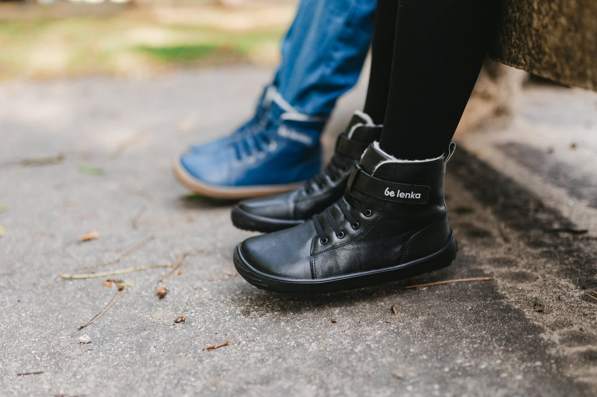 Winter Kids Barefoot Be Lenka Winter Kids - All Black 7  - OzBarefoot