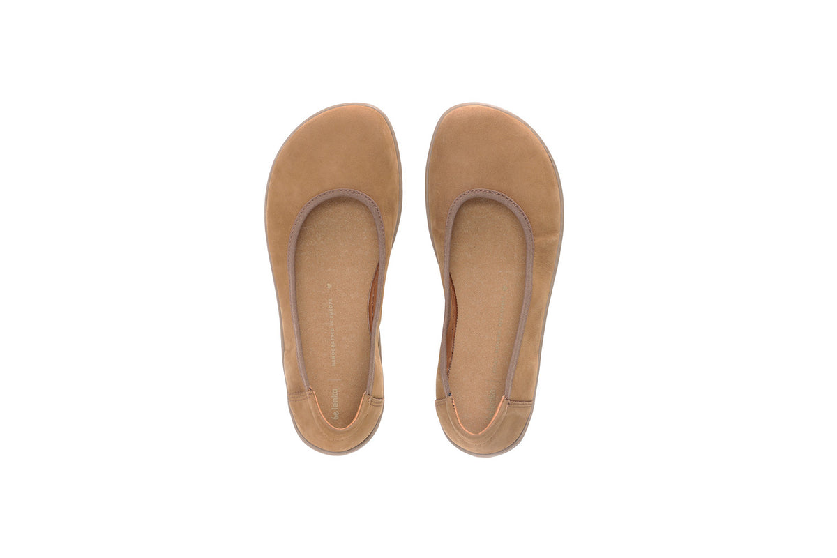 Ballet Flats Be Lenka - Sophie - Toffee Brown 4 OzBarefoot Australia