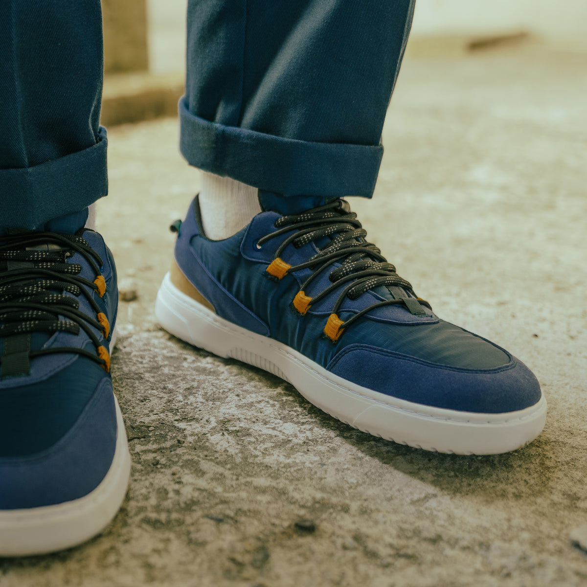 Barefoot Sneakers Barebarics - Revive - Blue & White 4 OzBarefoot Australia