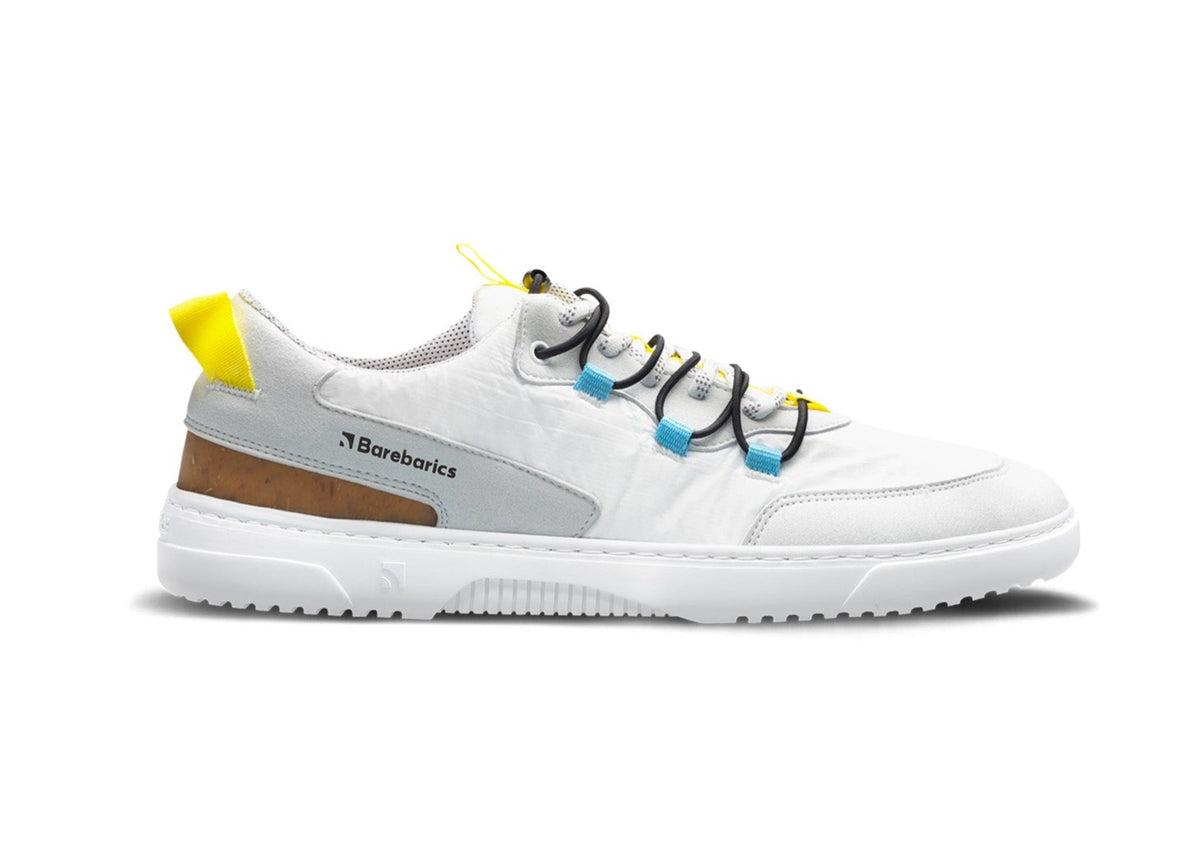 Barefoot Sneakers Barebarics - Revive - White & Grey 1 OzBarefoot Australia