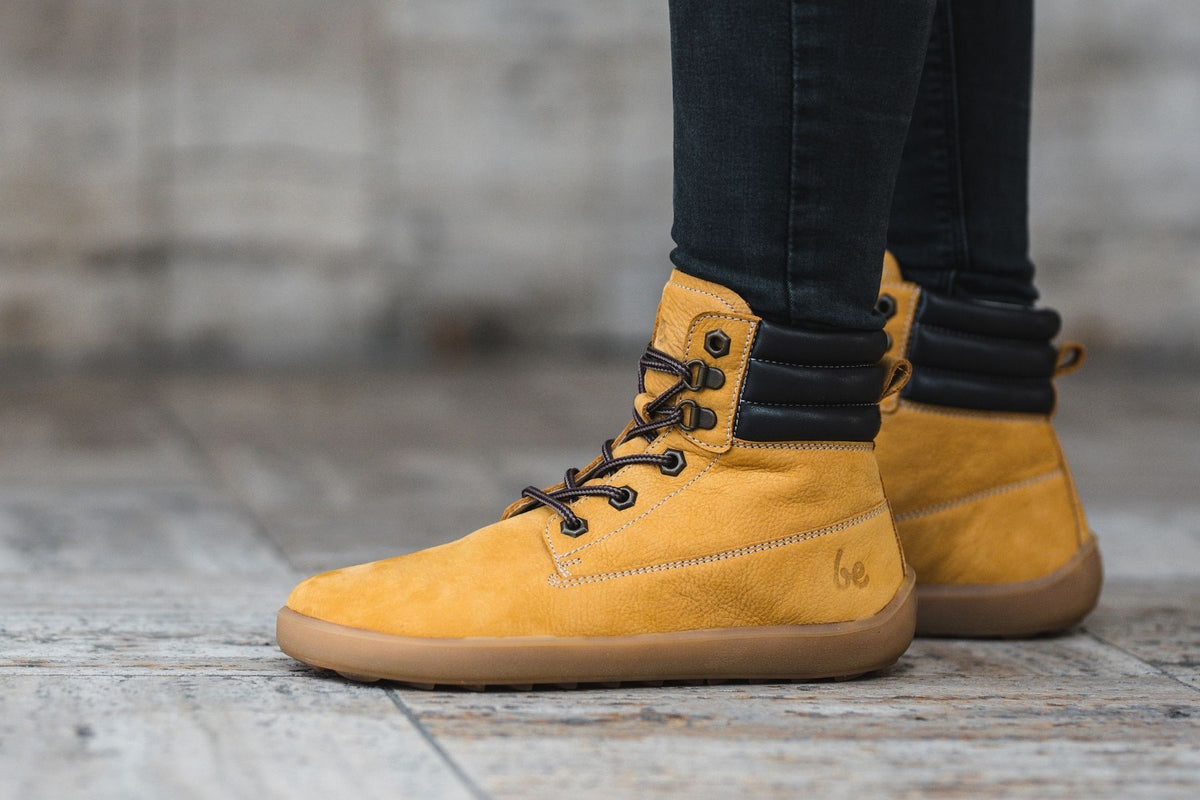 Barefoot Boots Be Lenka Nevada Neo - Mustard 7 OzBarefoot Australia