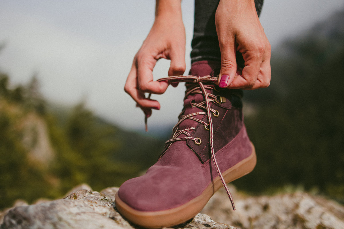 Barefoot Boots Be Lenka Nevada Neo - Burgundy 6 OzBarefoot Australia