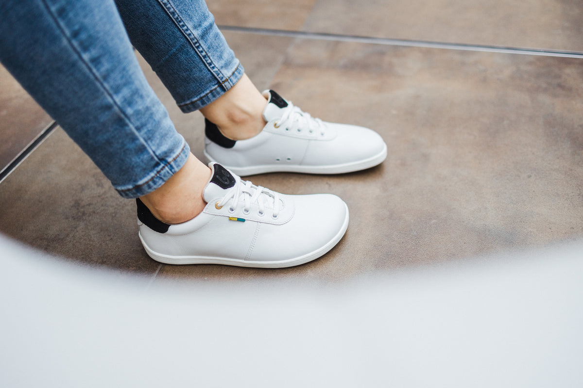 Barefoot Shoes - Be Lenka - Royale - White & Black 8 OzBarefoot Australia