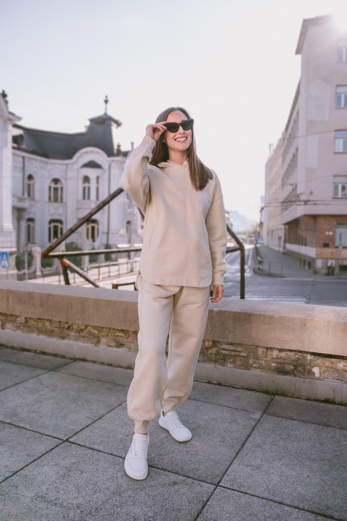 Women's Hoodie Be Lenka Essentials - Beige 7 OzBarefoot Australia