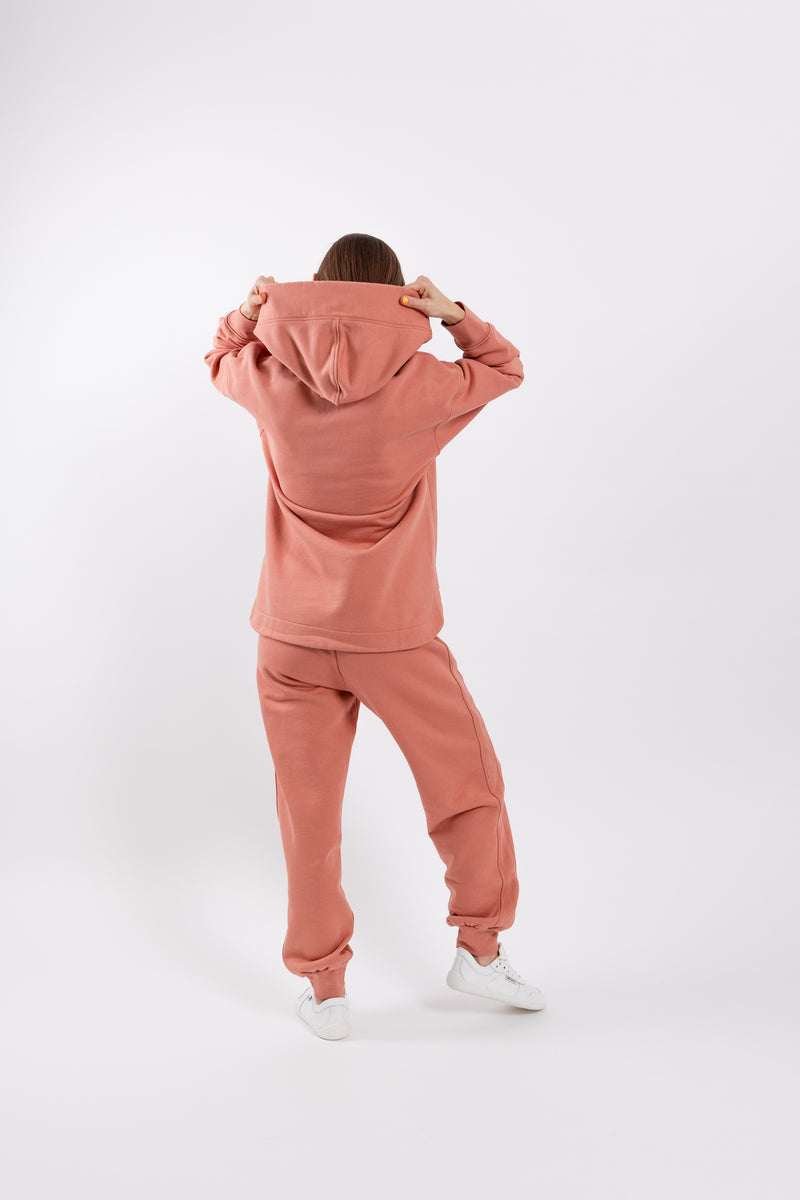 Women's Hoodie Be Lenka Essentials - Salmon Pink 2 OzBarefoot Australia