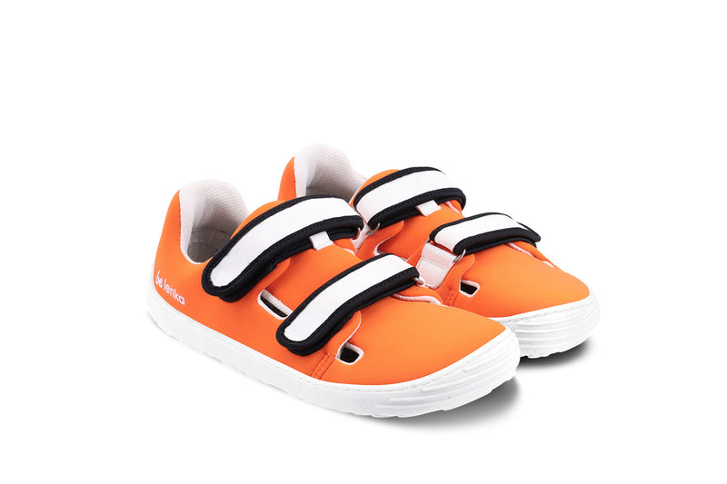 Be Lenka Kids barefoot sneakers Seasiders - Orangy 2 OzBarefoot Australia