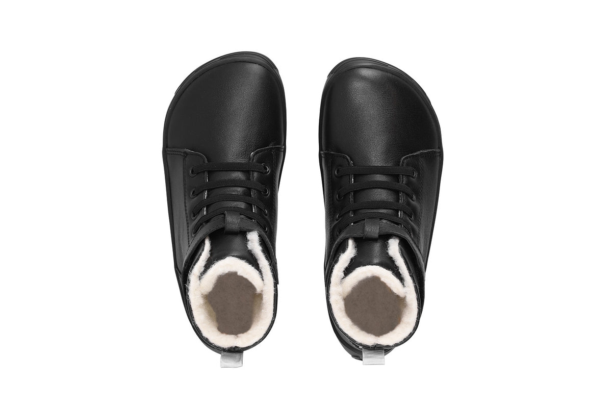 Winter Kids Barefoot Be Lenka Winter Kids - All Black 3 OzBarefoot Australia