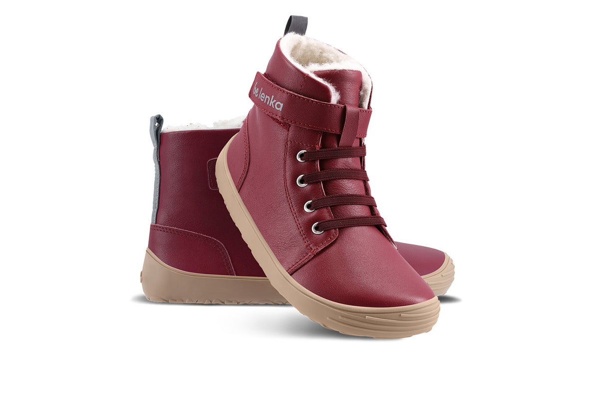 Winter Kids Barefoot Be Lenka Winter Kids - Dark Cherry Red 1 OzBarefoot Australia