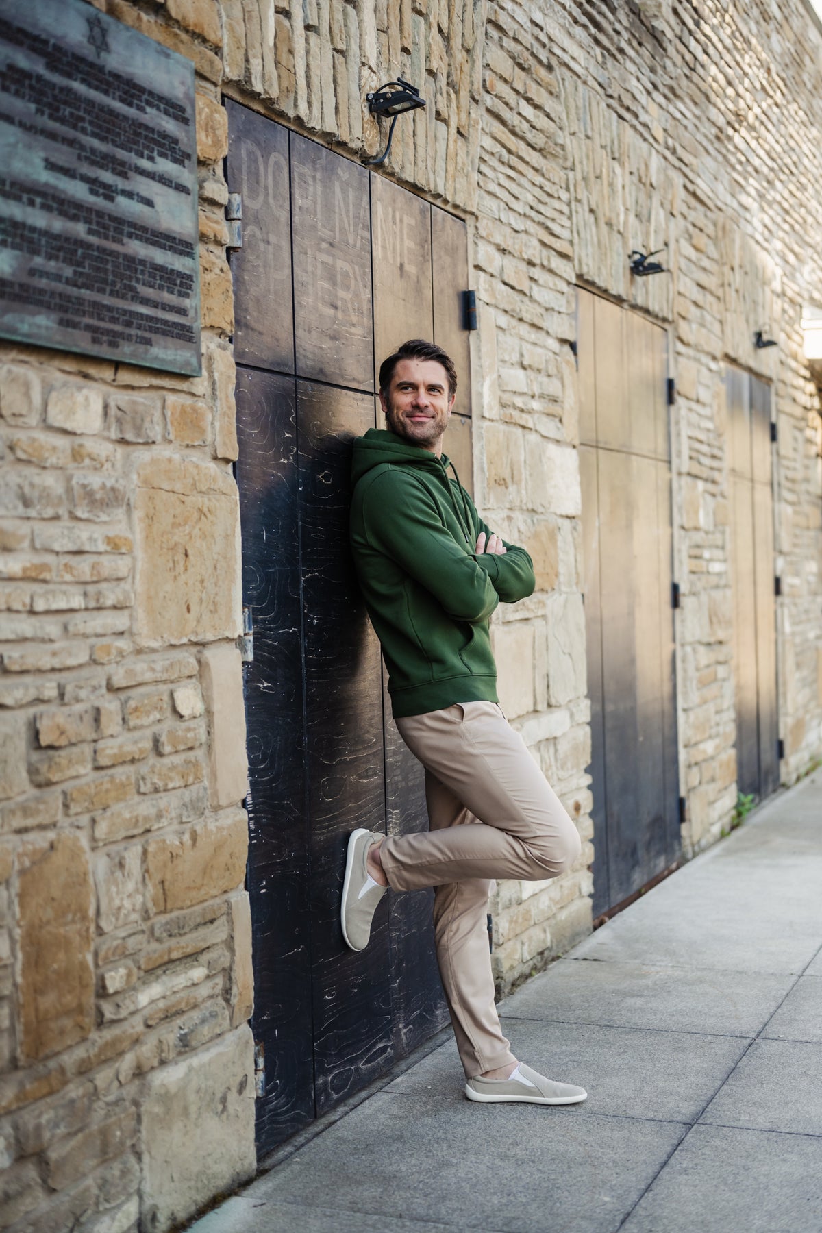 Men’s Hoodie Be Lenka Essentials - Dark Green 7 OzBarefoot Australia